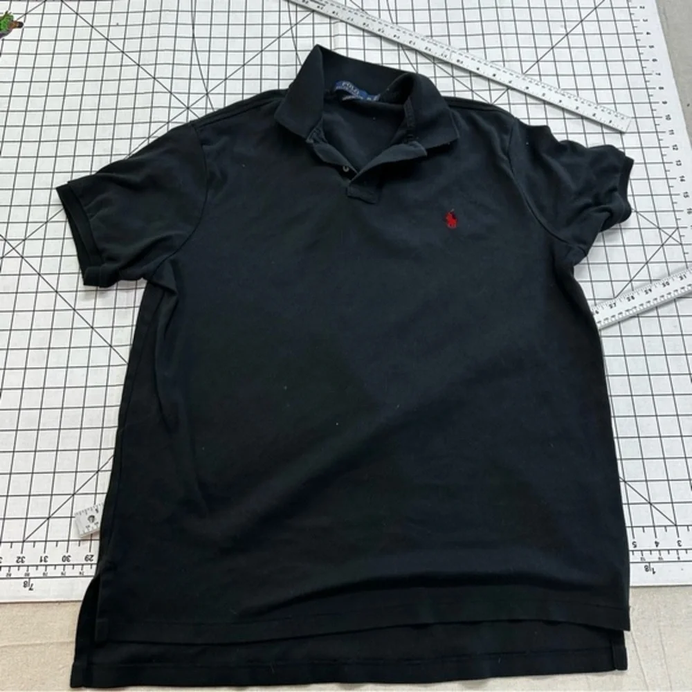 Polo Ralph Lauren sz XL black polo shirt A9